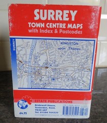 Surrey Town Centre Maps With Index and Postcodes