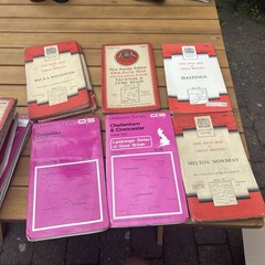 Job Lot Of Vintage And Older Ordinance Survey Maps And Guides. X123 total.