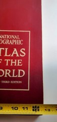 Vtg NATIONAL GEOGRAPHIC ATLAS OF THE WORLD 1970 Lg 13×19” Third Ed Washington DC