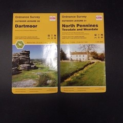Bundle X9 Ordnance Survey Outdoor Leisure Maps 1:25 000-Dales, Peaks, S West etc