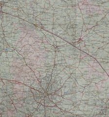 Bartholomew Half-Inch Contoured Map, Sheet 19: Warwickshire (1967).
