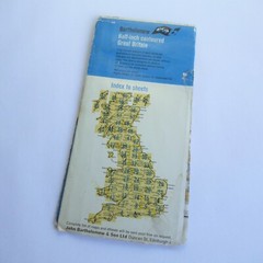 Vintage Bartholemew Map 54 Skye & Torridon Half Inch (Mapping 1960s 1970s)