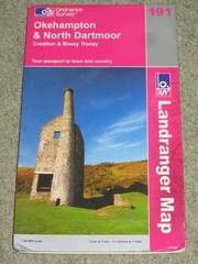 OS Ordnance Survey Landranger Map Sheet 191 Okehampton & North Dartmoor – 2004
