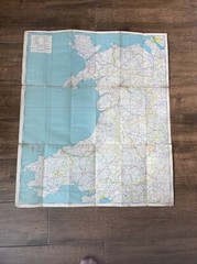 Vintage Esso Road Maps X 5 No 1-5 (folding sheet map)