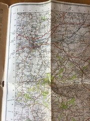 1946 Ordnance Survey One Inch Popular Edition Map 177 Taunton And Lyme Regis