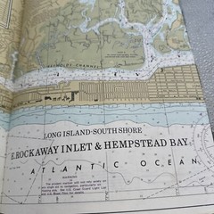 Waterway Guide Chart book New York Waters 1987 Spiral Bound Fold Out Maps Vntg