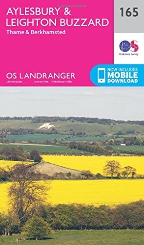 Landranger (165) Aylesbury, Leighton Buzzard, Thame & Berk… by Ordnance Survey