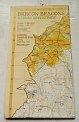 Harvey’s Walker’s Map – Brecon Beacons – 1:40000 – Waterproof – No cover – 1995