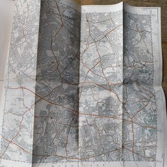 Ordnance Survey 51/18 London Wembley Ealing region 1947 2.5 inch to 1 mile