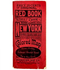 NEW YORK RED BOOK Street Guide Book 1935 Manhattan & The Bronx-Subway/Street Car