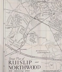 Barnett’s Street Plan of Ruislip & Northwood, Middlesex with Index to Streets.
