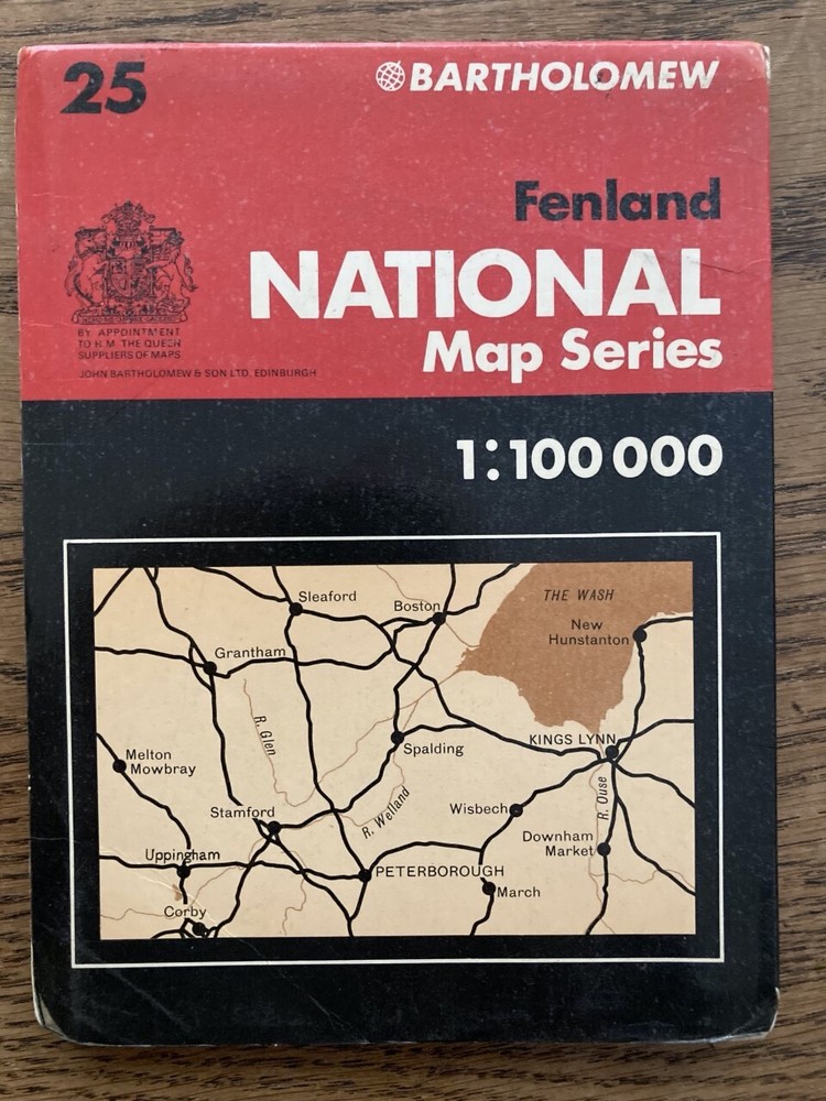 Bartholomew National Map Series 1:100 000 Fenland 25
