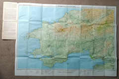 Bartholomew National Map Series – Pembroke & Carmarthen – 1975 Folding Road Map