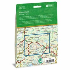 Norway Haukelifjell: 3004 walking hiking map 1:50K incl ski routes