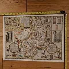 Tudor map of Cumberland by John Speed