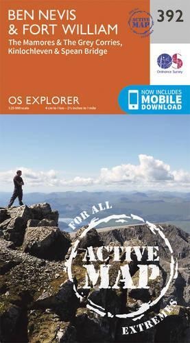 Ben Nevis and Fort William, the Mamores and the Grey Corries, Kinlochleven (Map)