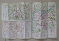 Vintage Texaco Road Map Kentucky USA 1966 Folding Paper Map.
