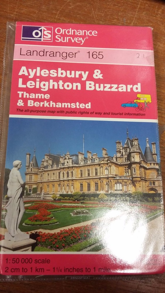 Aylesbury, Leighton Buzzard, Thame: Landranger 165: Ordnance Survey Map