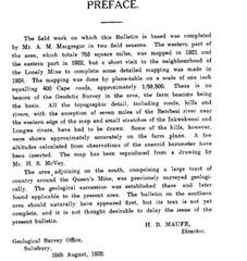 Rhodesia GEOLOGICAL SURVEY No. 11. The Geology of Lonely Mine, Bubi District