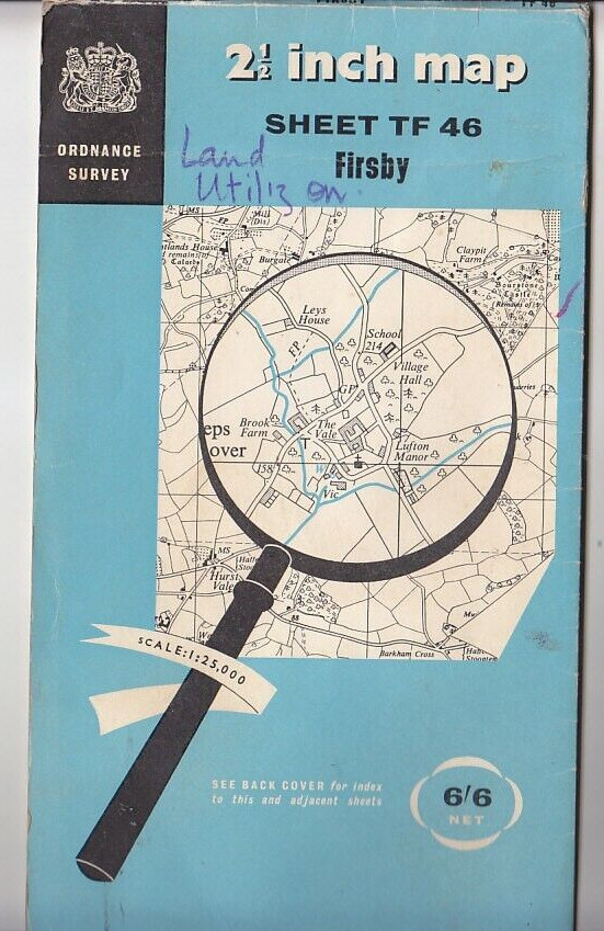 Ordnance Survey (OS) 1:25,000 First Series Map Sheet TF 46 Firsby