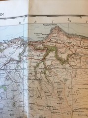1934 Ordnance Survey One Inch Fifth Edition Cloth Map 119 Exmoor (incl Dulverton