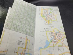 Vintage Alberta Road Map 1991 Official Alberta Tourism Edmonton Calgary