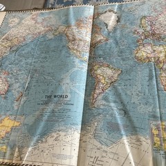 Atlas Folio 1958 Worn Condition. National Geographic
