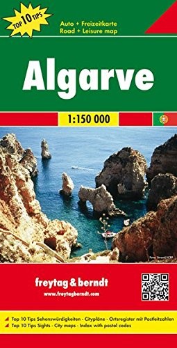 ALGARVE, PORTUGAL MAP By Freytag & Berndt **BRAND NEW**