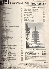 San Francisco Key Magazine 1985 MAPS SUPERB Restaurants Where to go RARE FIND