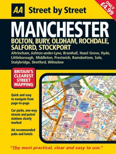 AA Street by Street: Manchester, Bolton, Bury, Oldham, Rochdale .9780749554415