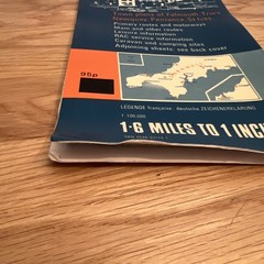 Vintage 1975/6 RAC road Map Of Cornwall & The Scilly Isles 1.65 Miles To 1”