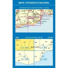 Spain map 1066-I (1066-1) Coin (Coín) hiking walking cycling topographic 1:25K