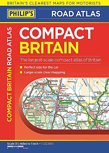 Philip’s Compact Britain Road Atlas: Flexi A5 (Philips Road … by Philip’s Maps