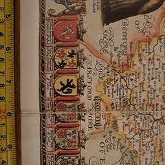 Tudor map of Cambridgeshire by John Speed