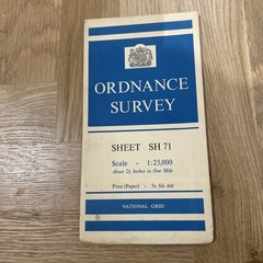 DOLGELLAU Ordnance Survey Sheet SH71 1:25,000 1954 National Grid Dol-Ffanog