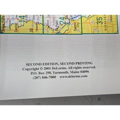 IOWA Atlas & Gazetteer Delorme Topo Maps Back Roads GPS Grids 2001 2nd Edition
