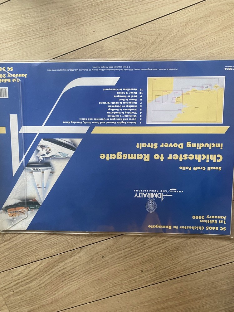 Admiralty Chart Chichester To Ramsgate Including Dover Straits 1st Edition 2000