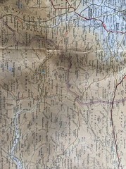 Bartholomews Cloth Map Half Inch 1965 No 36 TEESDALE Ripon Darlington Sedburgh