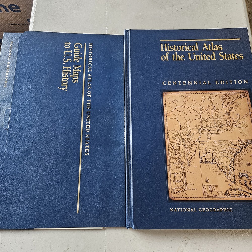 National Geographic Historical Atlas Of The U.S W/ Guide Maps To U.S. History