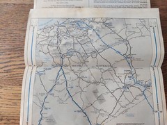 Vintage NRMA Paper Fold Out Map Melbourne – Adelaide Western & Dukes Calder Hwy
