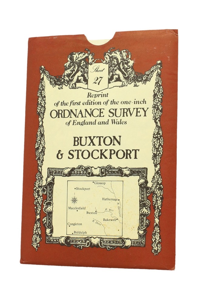 Buxton & Stockport, Reprint of the first edition One-Inch OS map, Sheet 27
