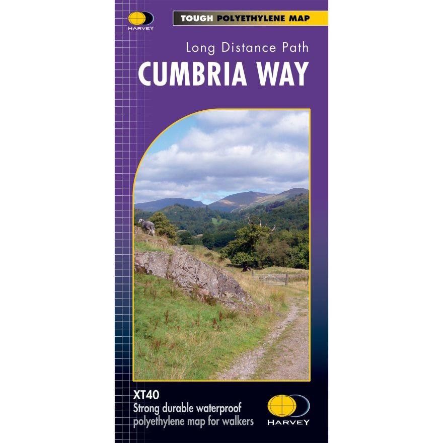 Cumbria Way Trail Map Long Distance Hiking Walking Waterproof Light Harvey Maps