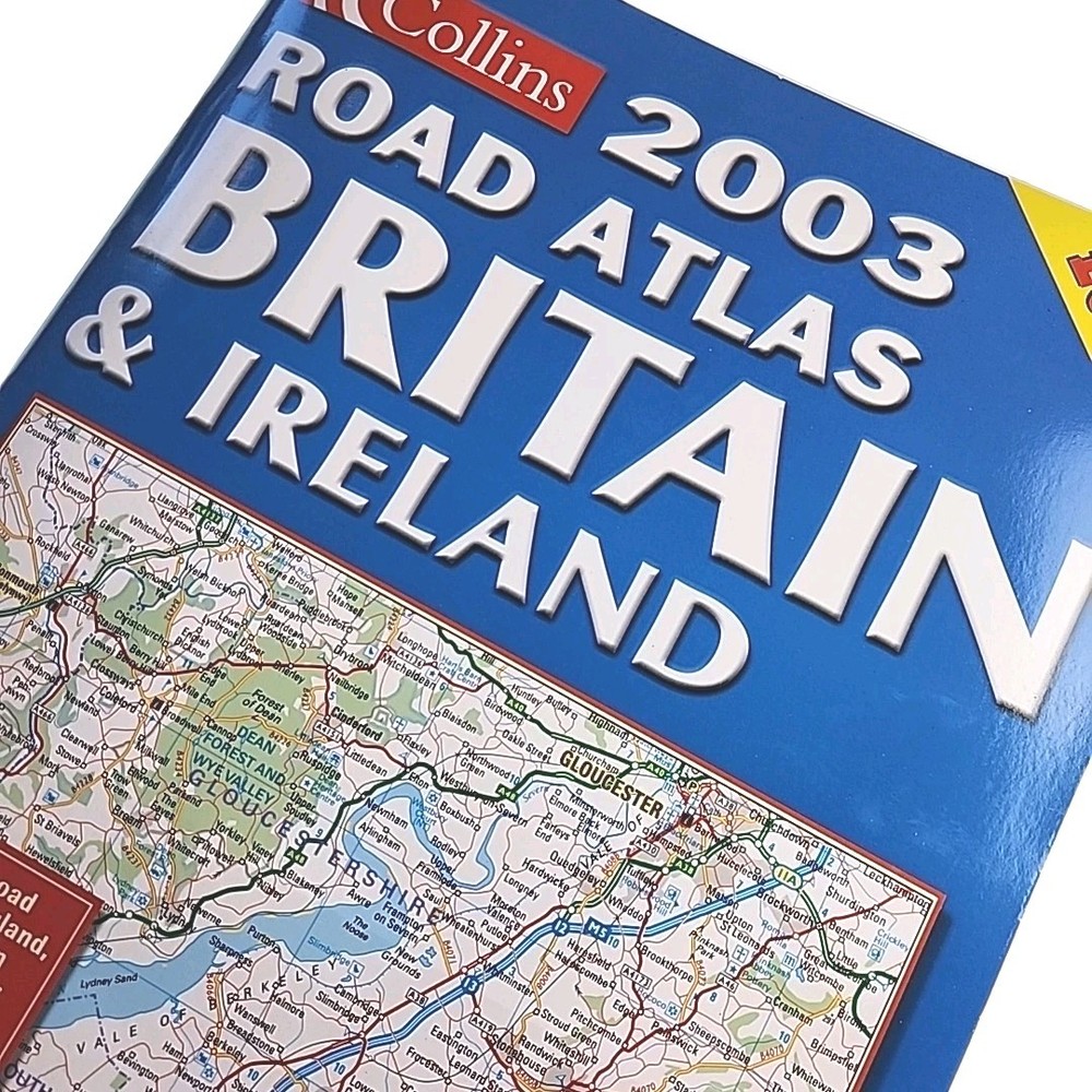 Road Atlas Britain Ireland Collins 2003 Paperback Book