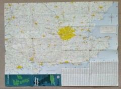 Regent Oil Company British Isles 5 Section Road Map, Sheet 1: Southern England.