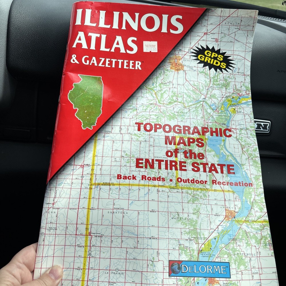 DeLorme First Edition Topographical Road Atlas and Gazetteers IL