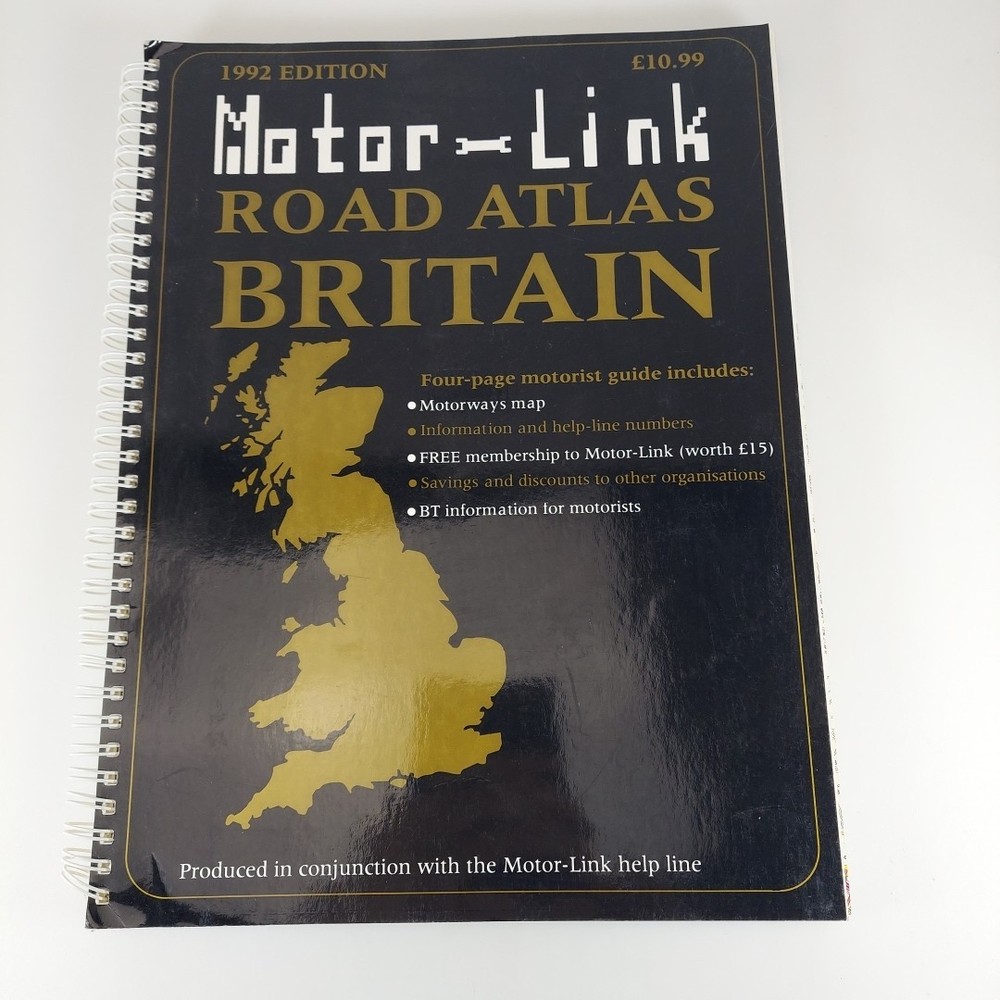 Motor-Link Road Atlas Britain 1992 Edition