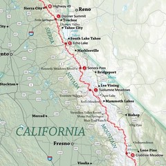 Pacific Crest Trail Wall Map – Laminated (15 x 26 inches) (Erik the Black’s H…