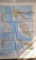 Vintage 1975. Map of South East Asia. Bartholemew & Sons