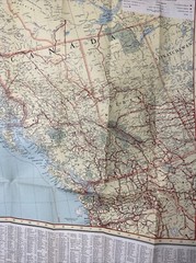 Vintage Kroll’s Map of Alaska and Western Canada