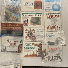 VTG Maps Posters Variety Lot of 78 World Universe Continent Biology Nat Geo READ